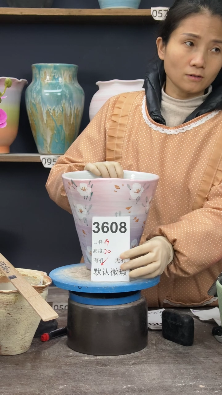 景德镇陶园花盆3608