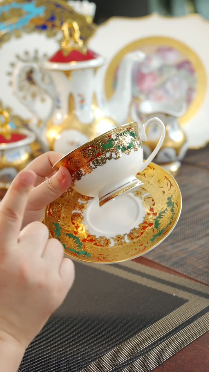 【闪购商品】瓷片200cc咖啡杯碟2套 福利价