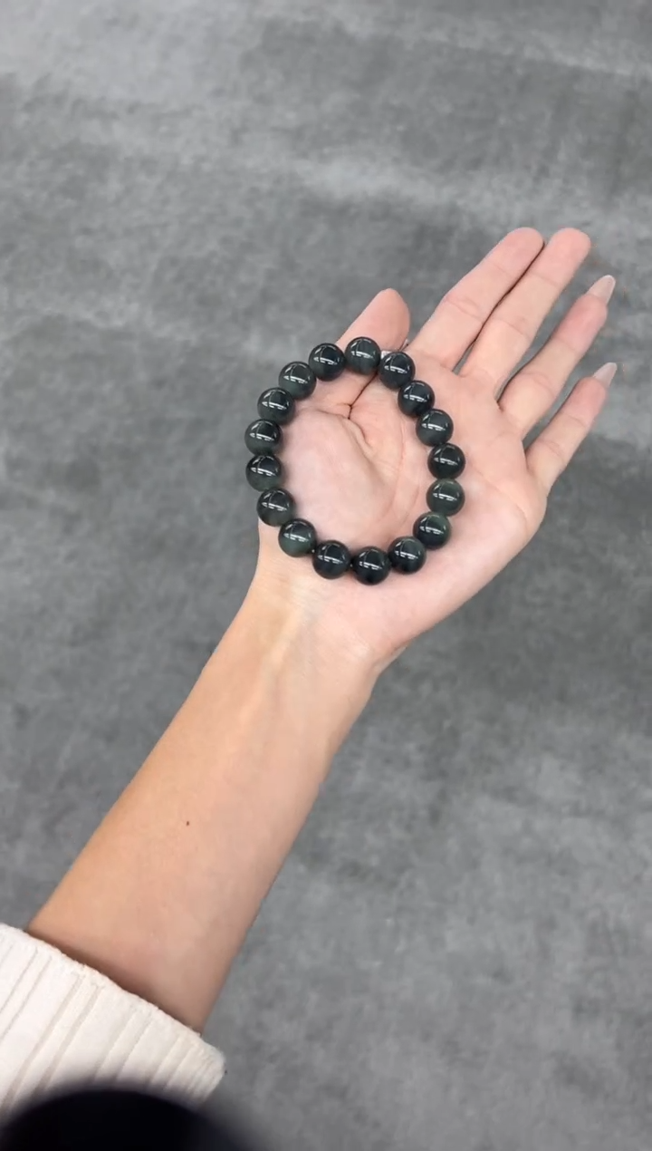 未镶嵌手串和田玉若羌微色差手串卡12