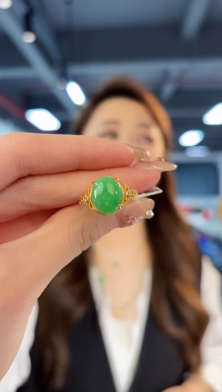 【闪购商品】翡翠戒指未镶嵌缅料A货/支持复检/一件