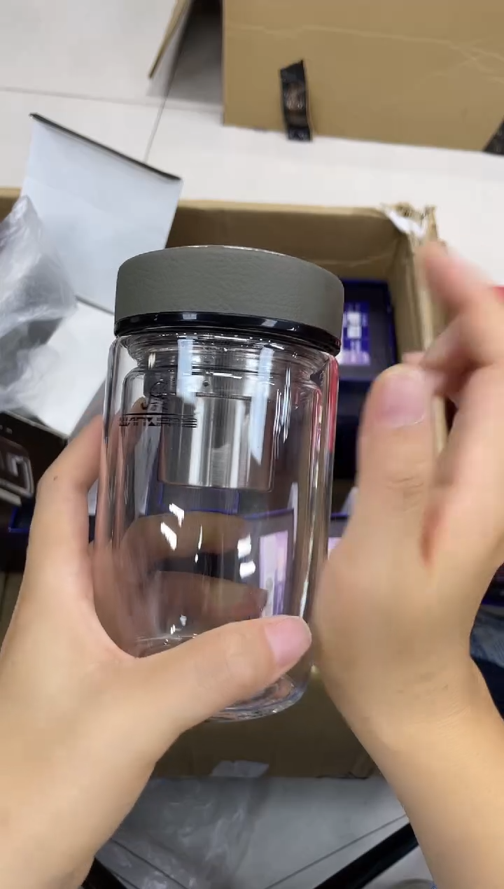 高硼硅玻璃无手柄款万象双层v66