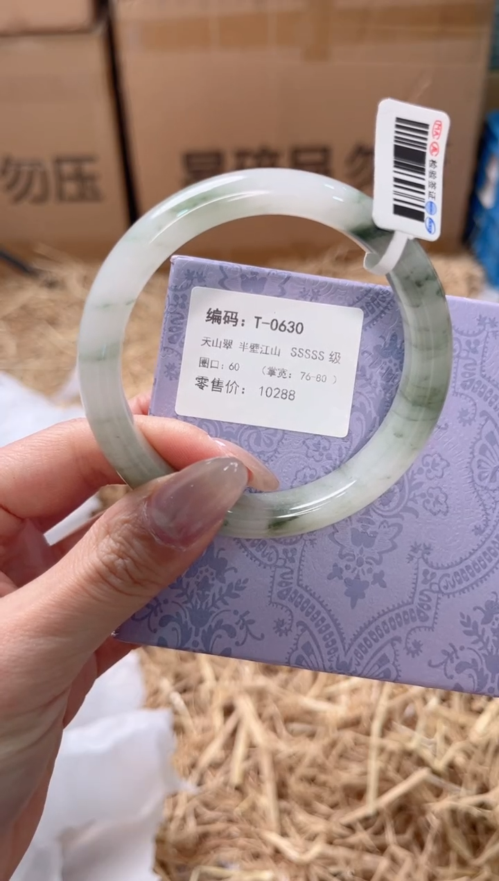 未镶嵌手镯石英质玉T-0630