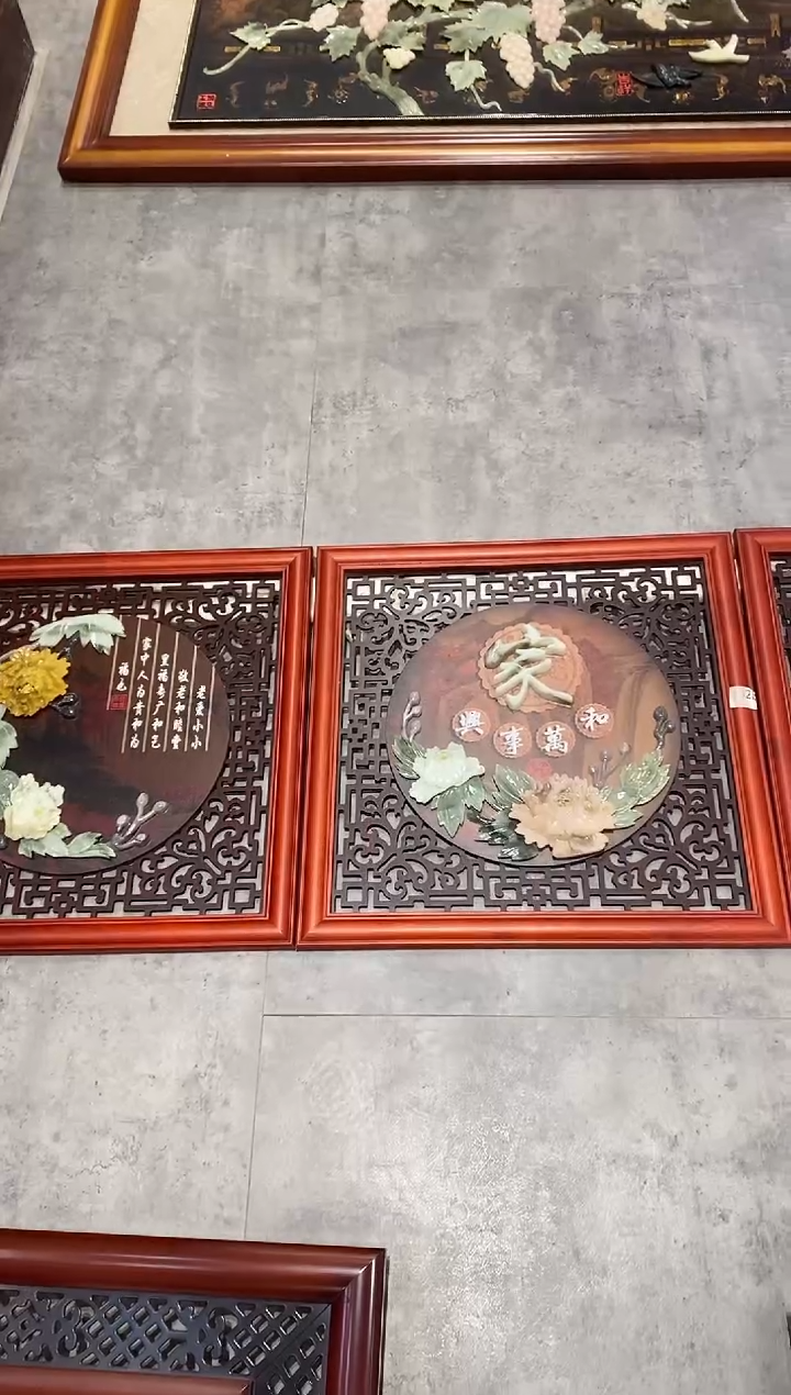 横款58单款家和万事兴三联画看图