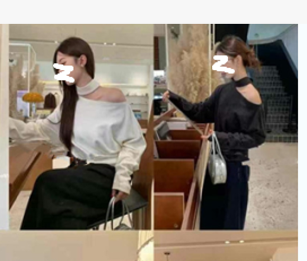 小妳XiaoNi———（冬款露肩打底T恤2440306）