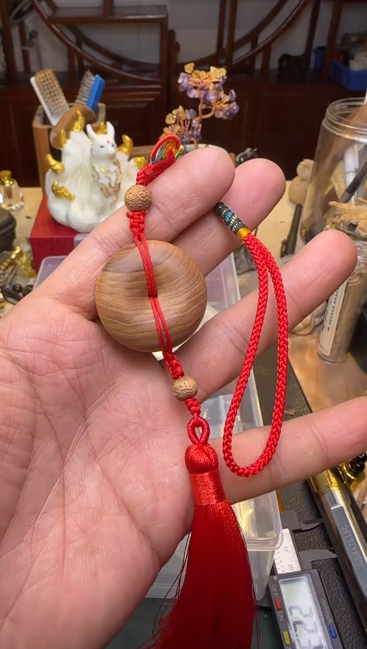 【闪购商品】檀香木其他老山檀平安扣一个32mm