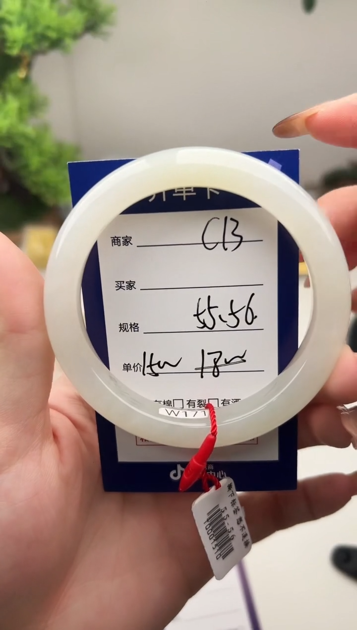 未镶嵌手镯和田玉微色差C13