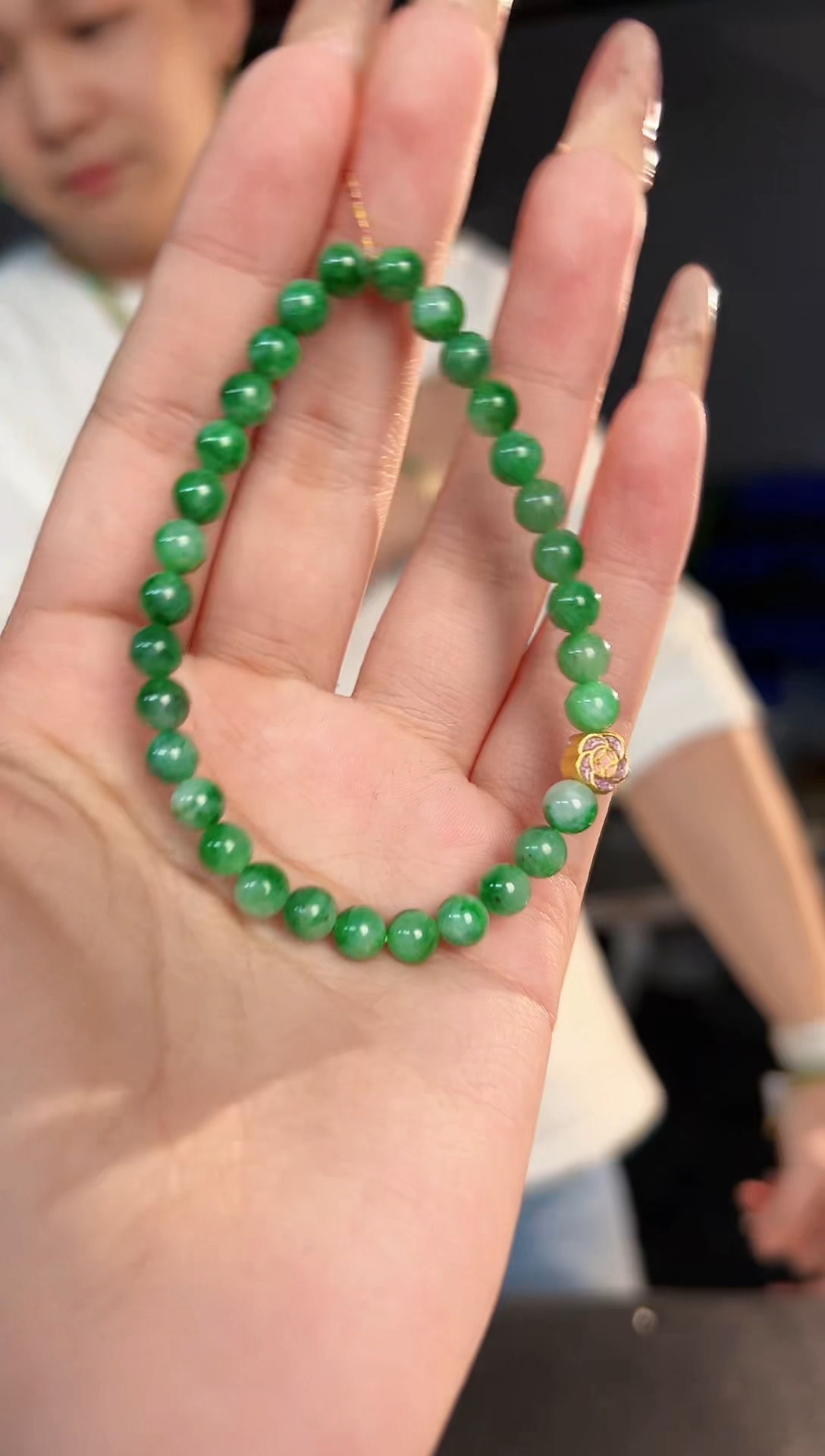 【闪购商品】翡翠手链未镶嵌缅料A货/支持复检/一件