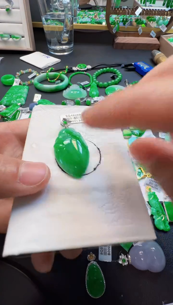 【闪购商品】定制翡翠18K金镶嵌4800元