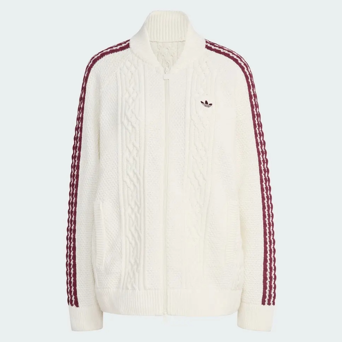 【滔搏联动】adidas阿迪三叶草女子针织外套秋季宽松夹克KS7804