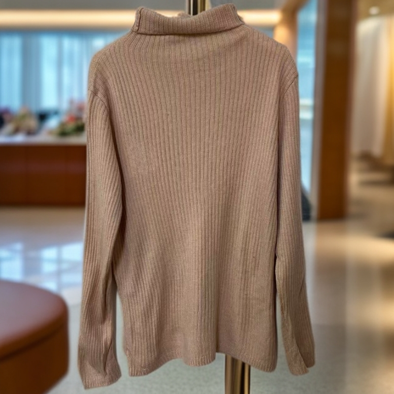 4328男女同款秋冬款纯色修身显瘦针织打底衫