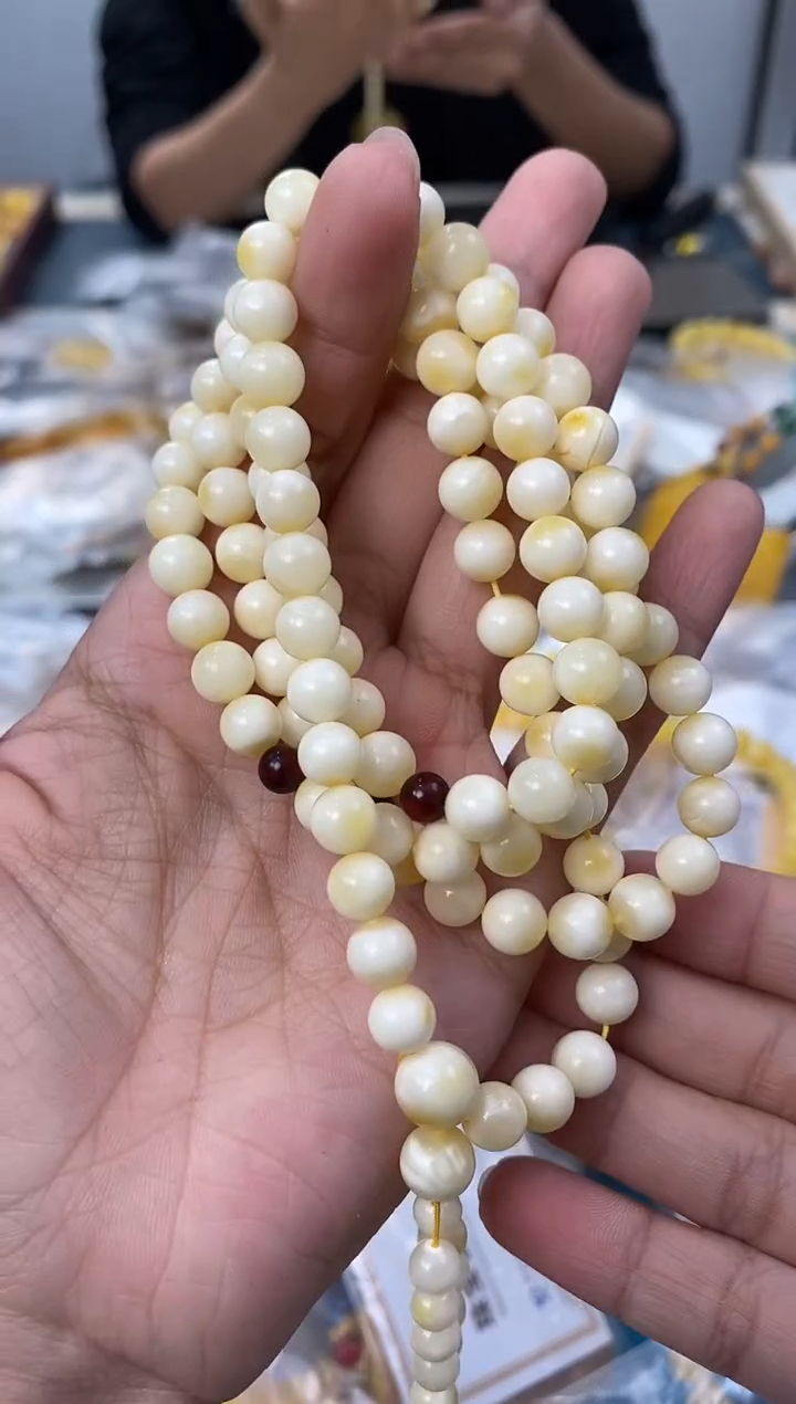 【闪购商品】琥珀裸石未镶嵌天然琥珀蜜蜡108