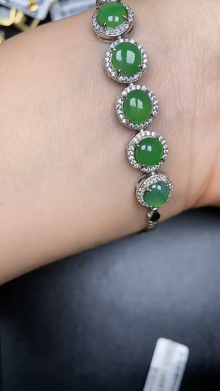 银S925镶嵌戒指翡翠1330