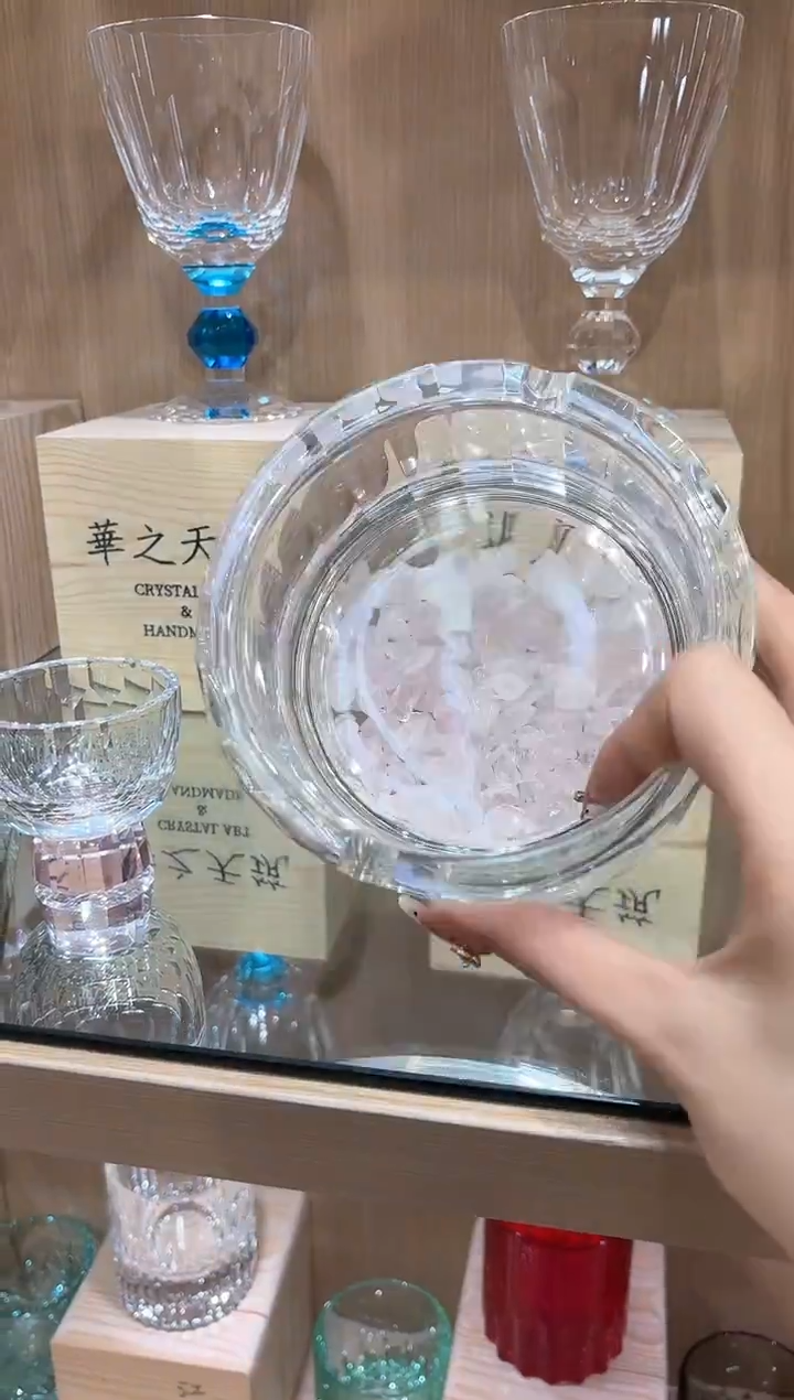 水晶烟灰缸 单只