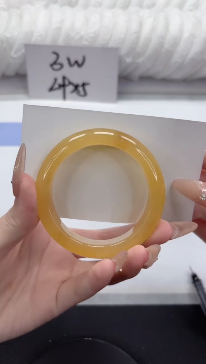 石英质玉未镶嵌手镯A256-51.6