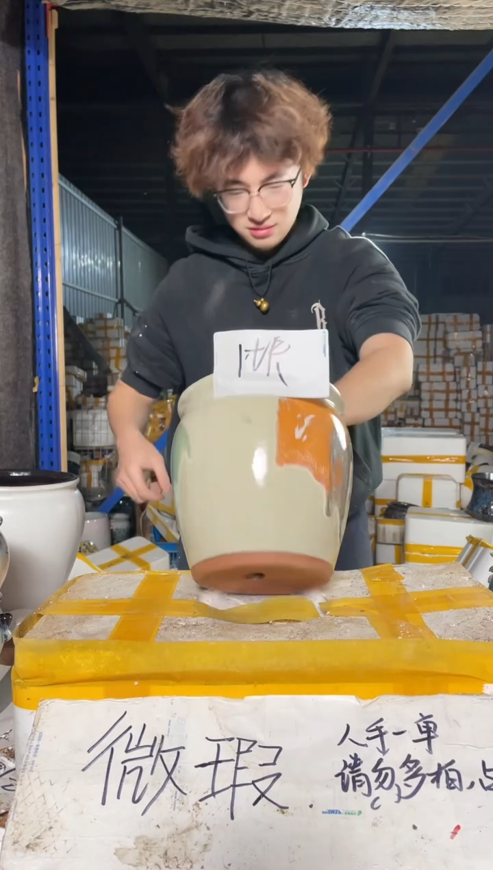 紫砂花盆B****乐宜兴紫砂粗陶花盆