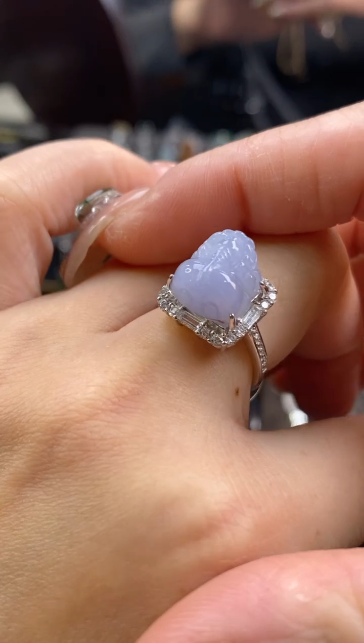 颈饰银S925镶嵌翡翠净货14351