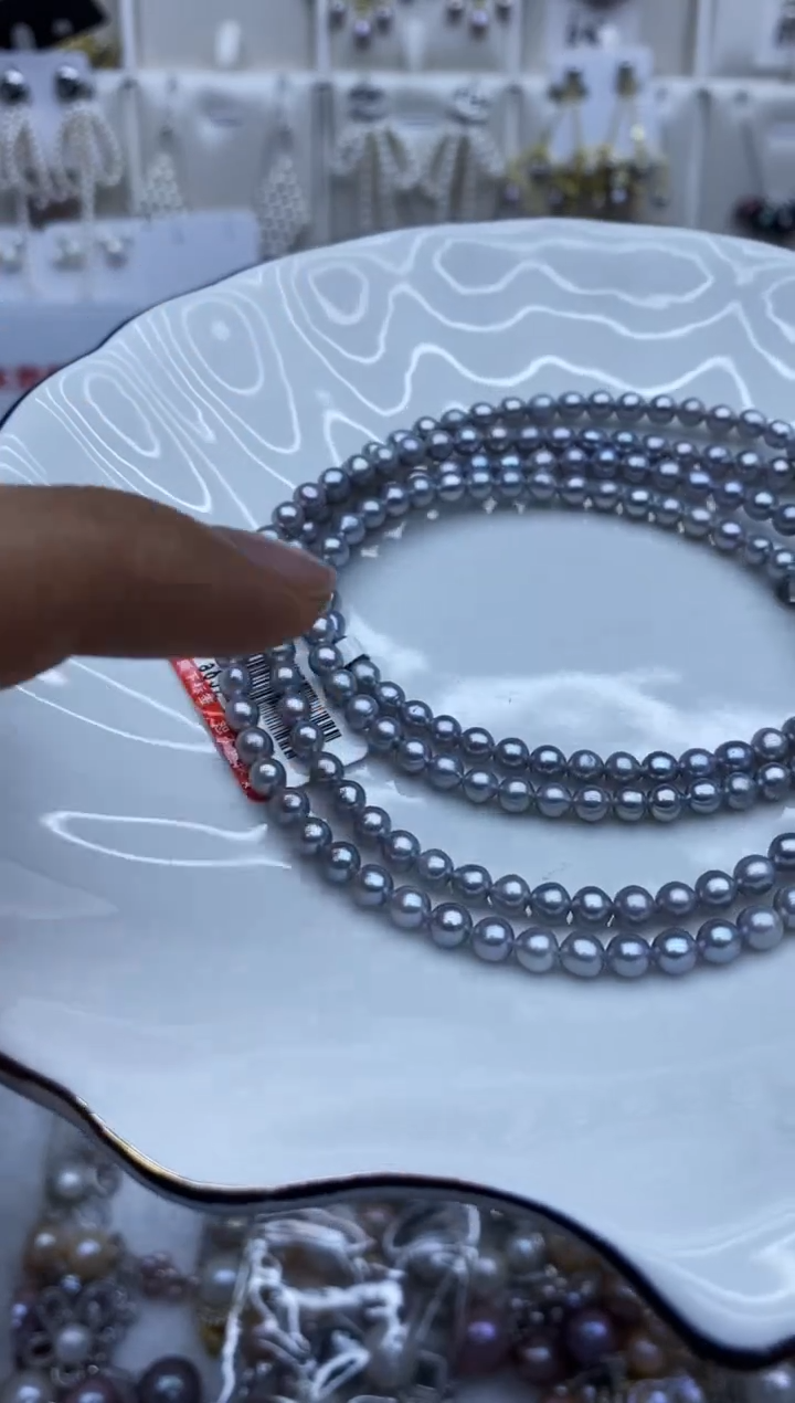 项链银S925镶嵌淡水珍珠项链多样性发其一