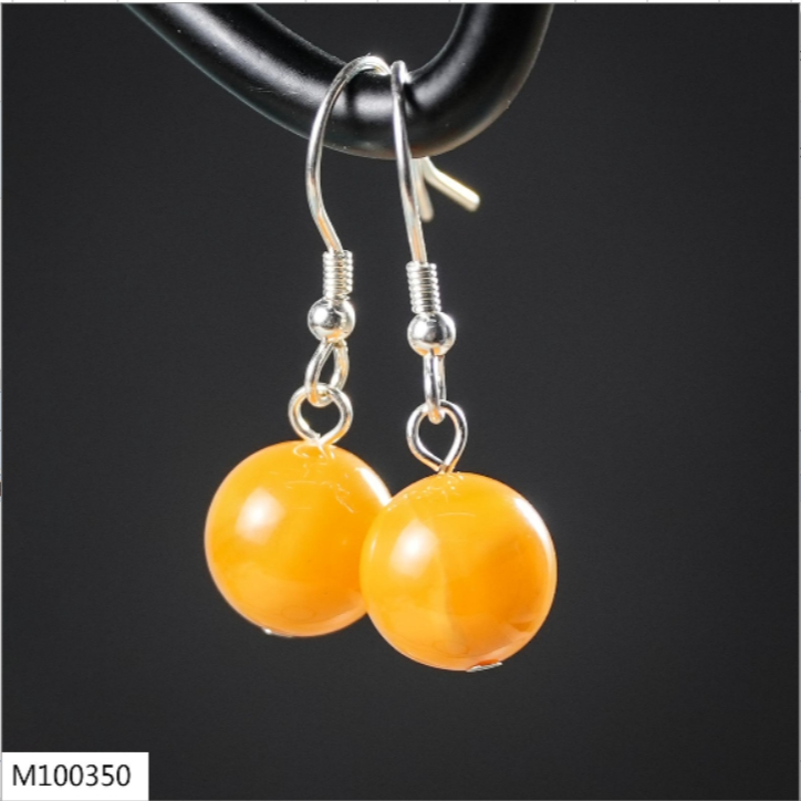 【老掌柜】蜜蜡耳环/M100350