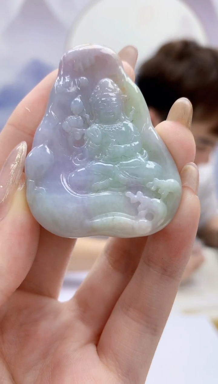 【闪购商品】定制翡翠未镶嵌4868jw-毛货挂件183