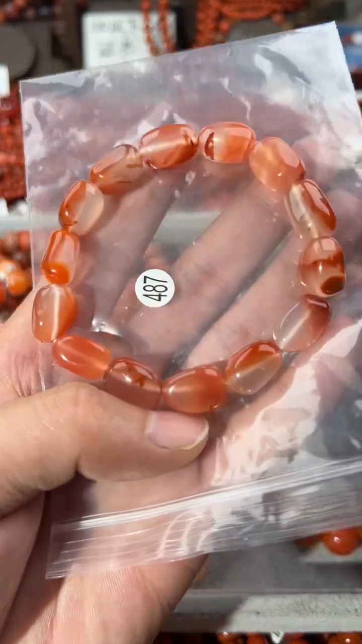 南红玛瑙手串未镶嵌9