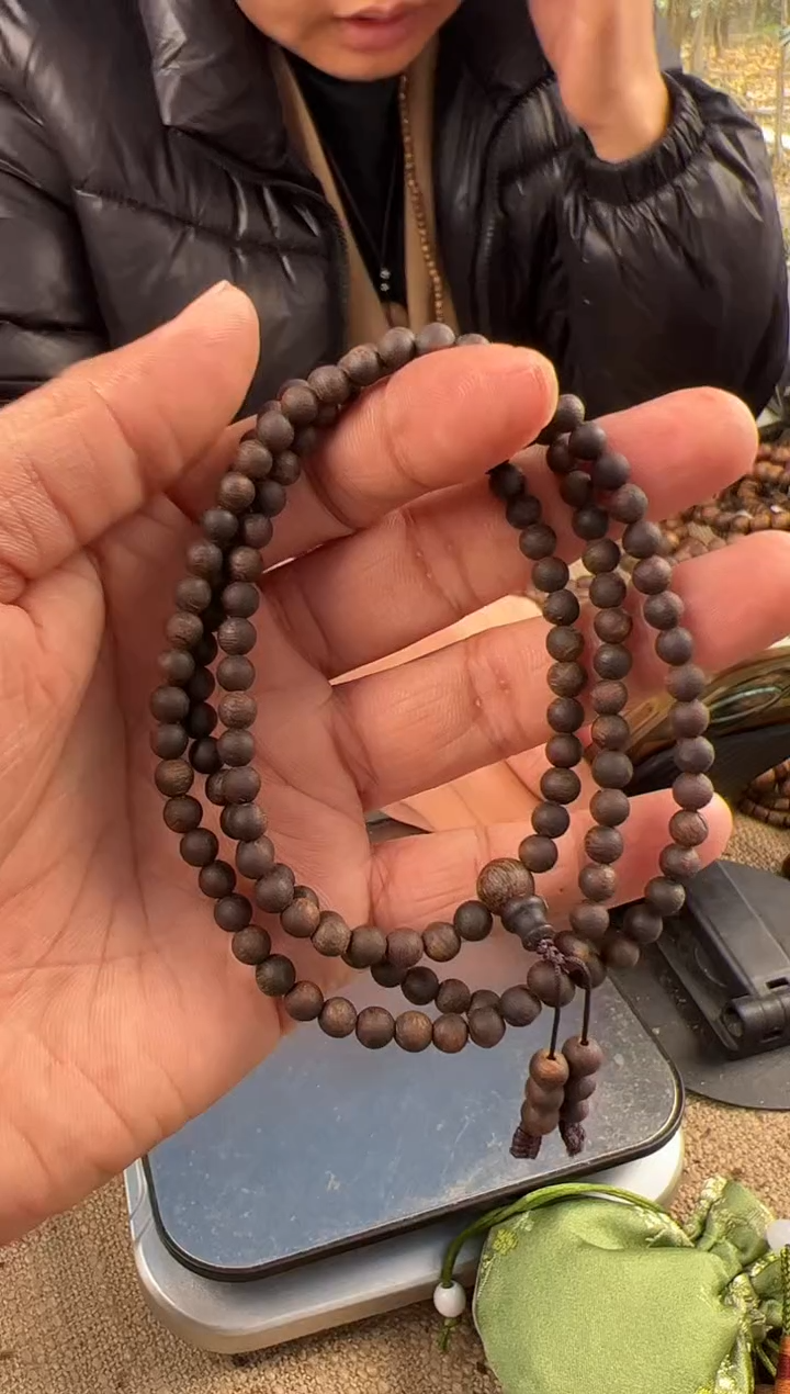 【闪购商品】沉香手串05圆珠沉水保14克