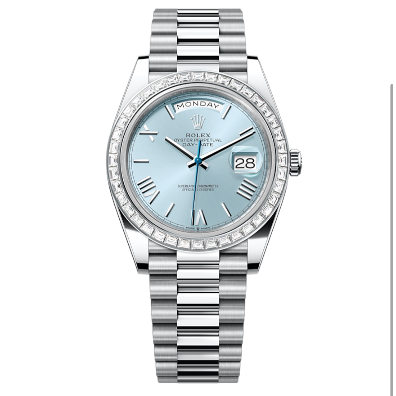 99新 Rolex/劳力士 /全套/型号/228396tbr-0030/冰蓝DD