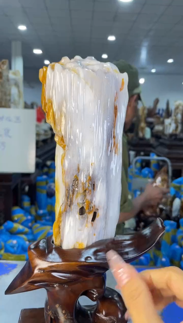 未镶嵌摆件硅化玉25
