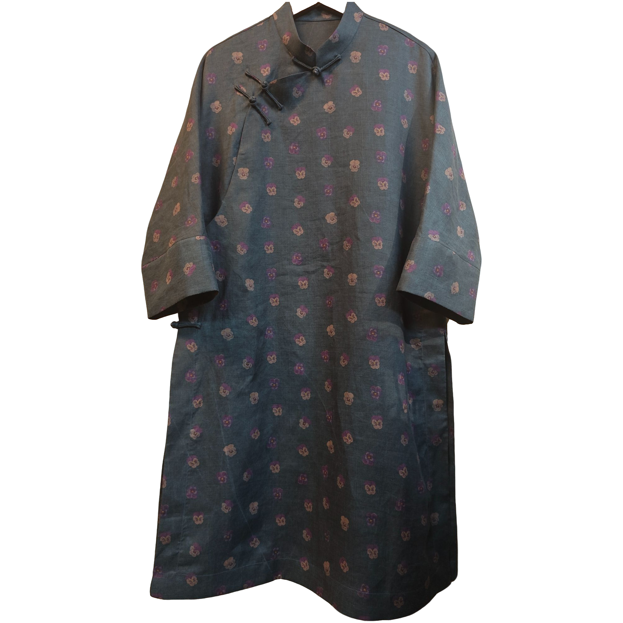 咖金苎麻太太服，百分百苎麻，面料透气