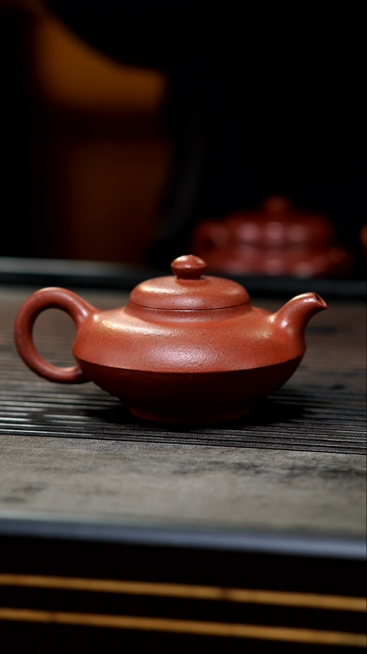 【闪购商品】紫砂茶壶23-全手老朱泥合欢180cc