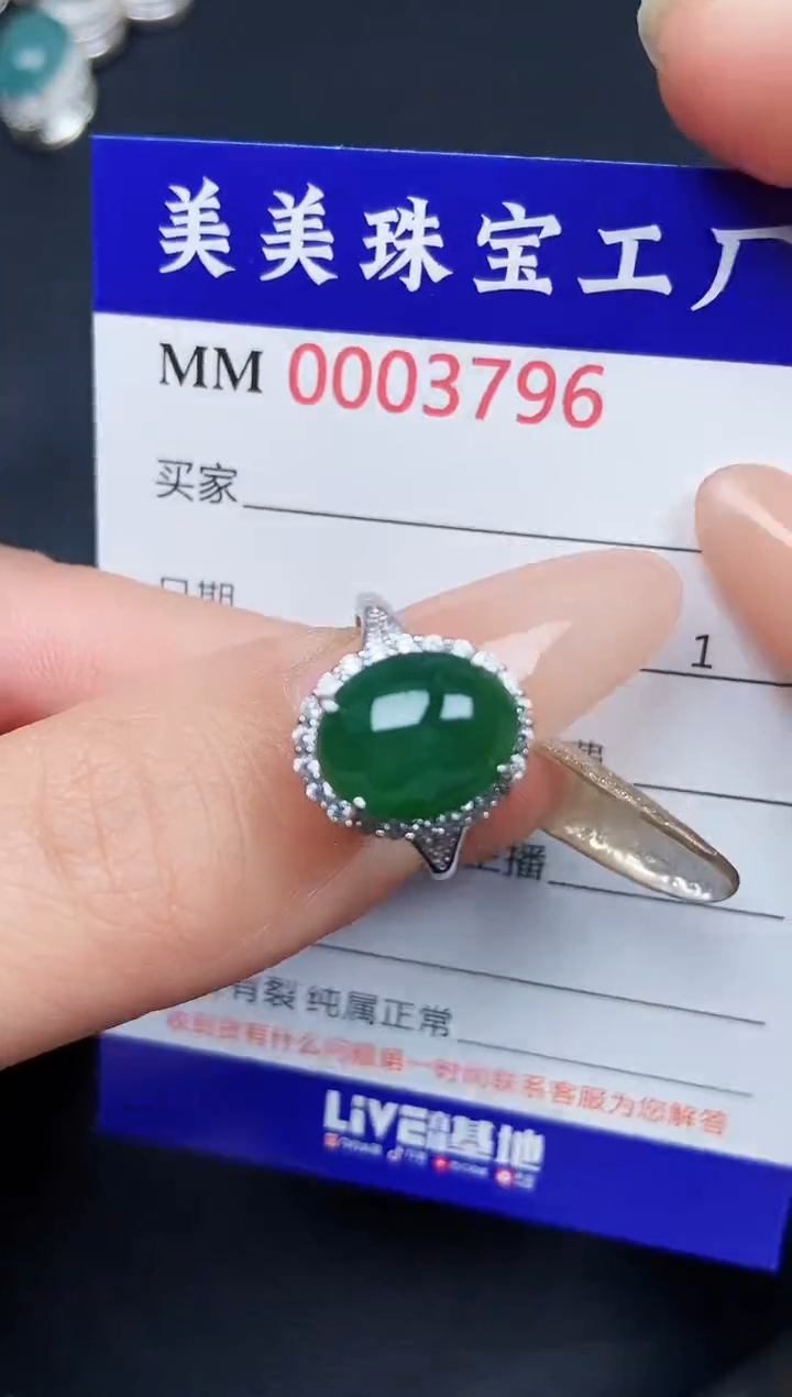 【闪购商品】翡翠颈饰银S925镶嵌3796