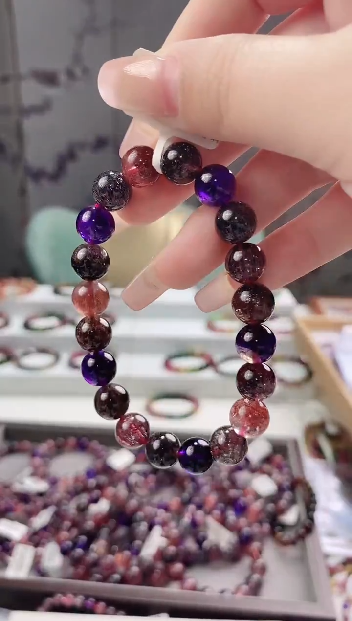 【闪购商品】水晶超七单圈9.8*未镶嵌多人多样性发其一