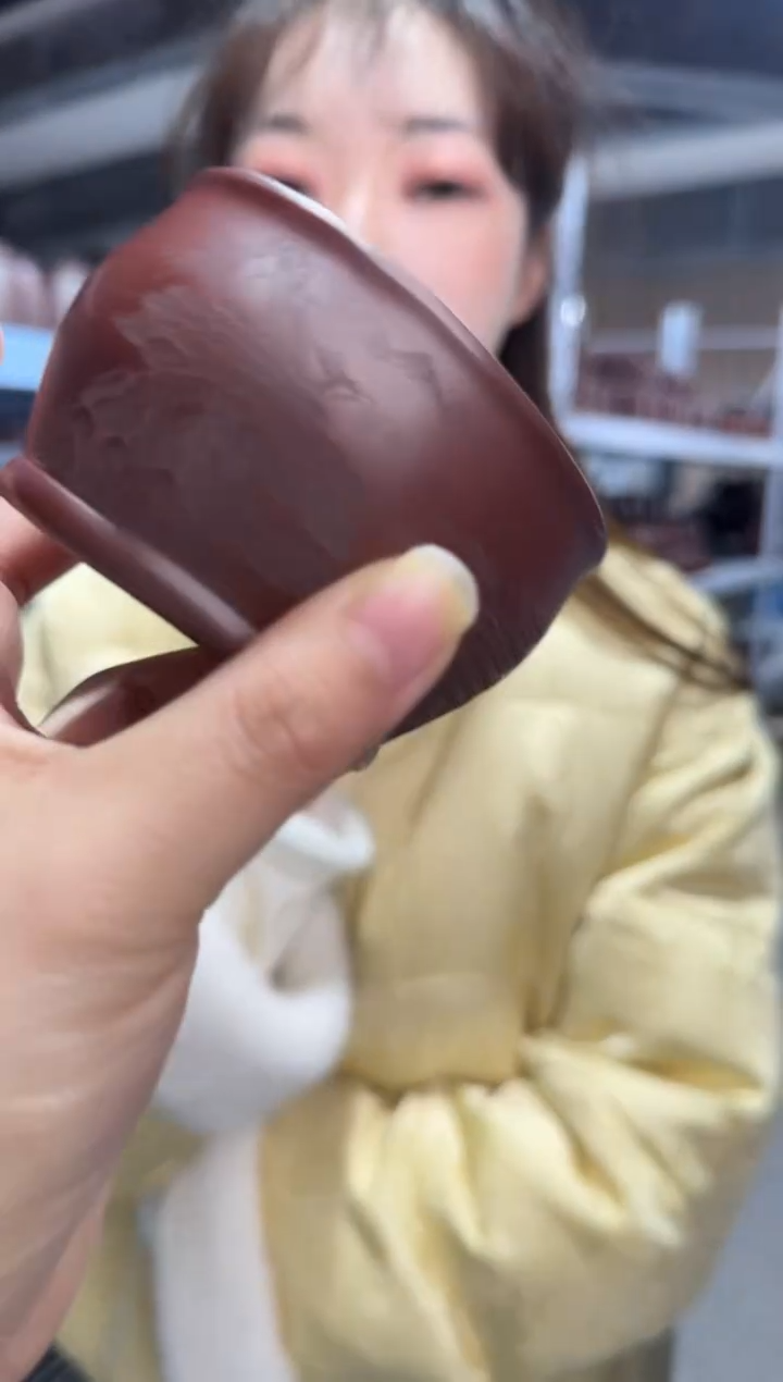【闪购商品】紫砂盖杯紫砂盖杯石红主人杯