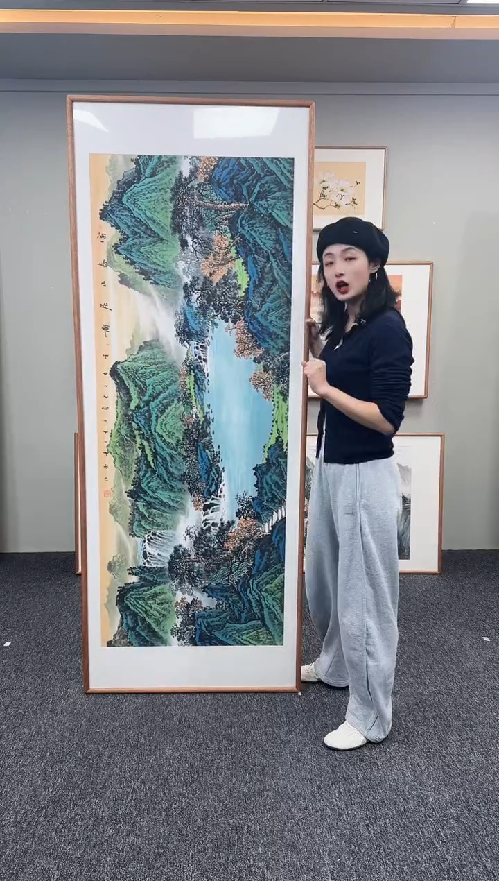 国画富春山居图210*80