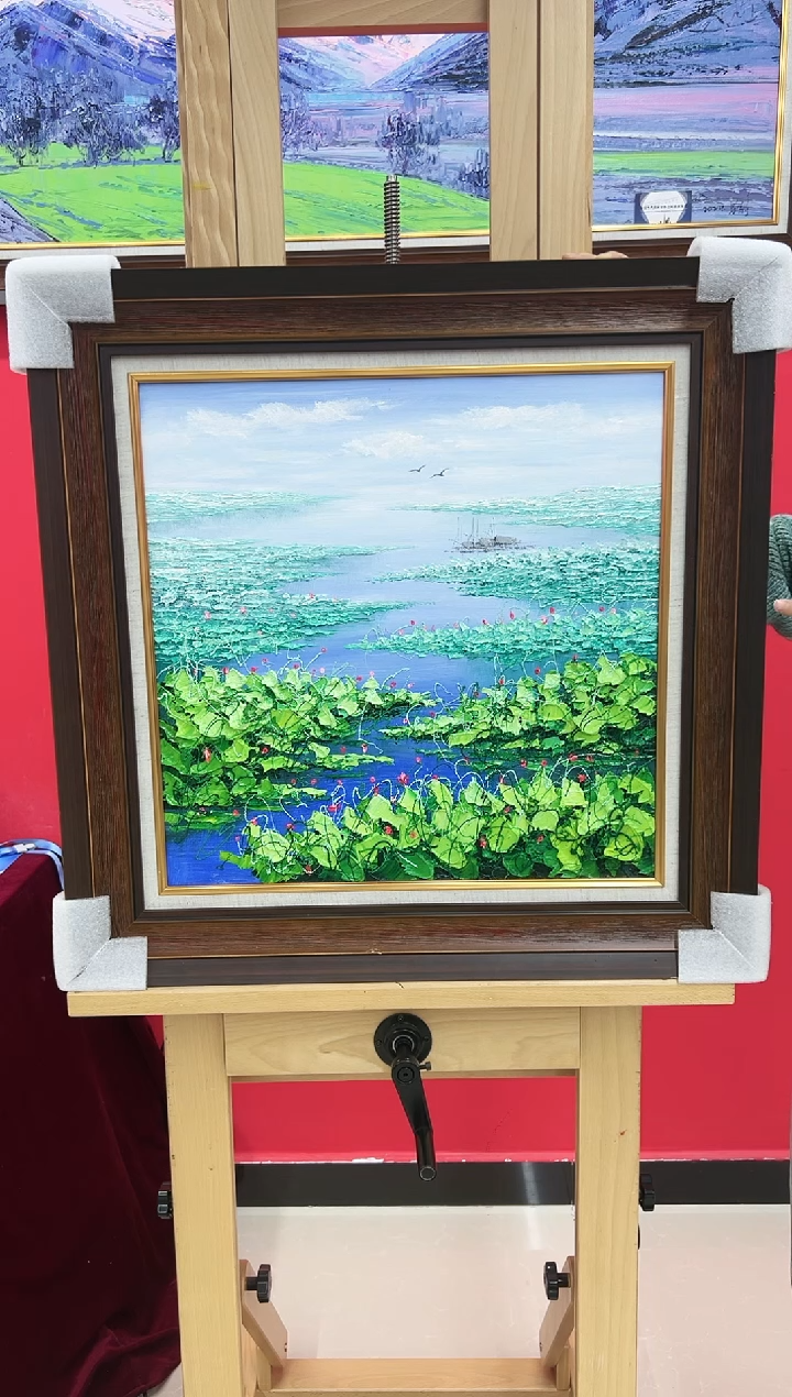 油画梁静-50*50-油画作品