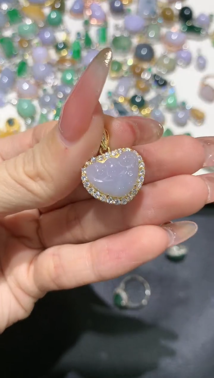 【闪购商品】翡翠吊坠(不含链)银S925镶嵌团购37