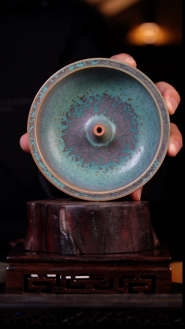 其他钧瓷大**方钧窑瓷器钧窑瓷器纯手工同心炉