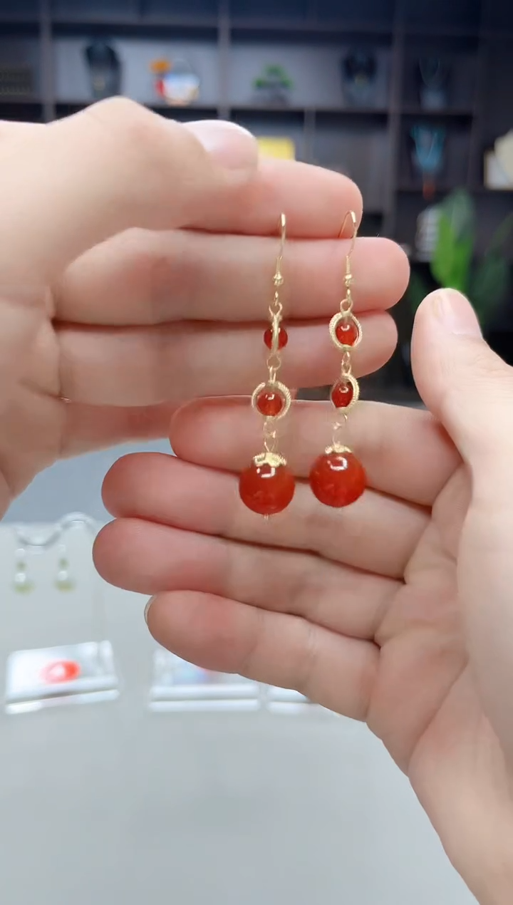 未镶嵌耳饰玛瑙/玉髓903000