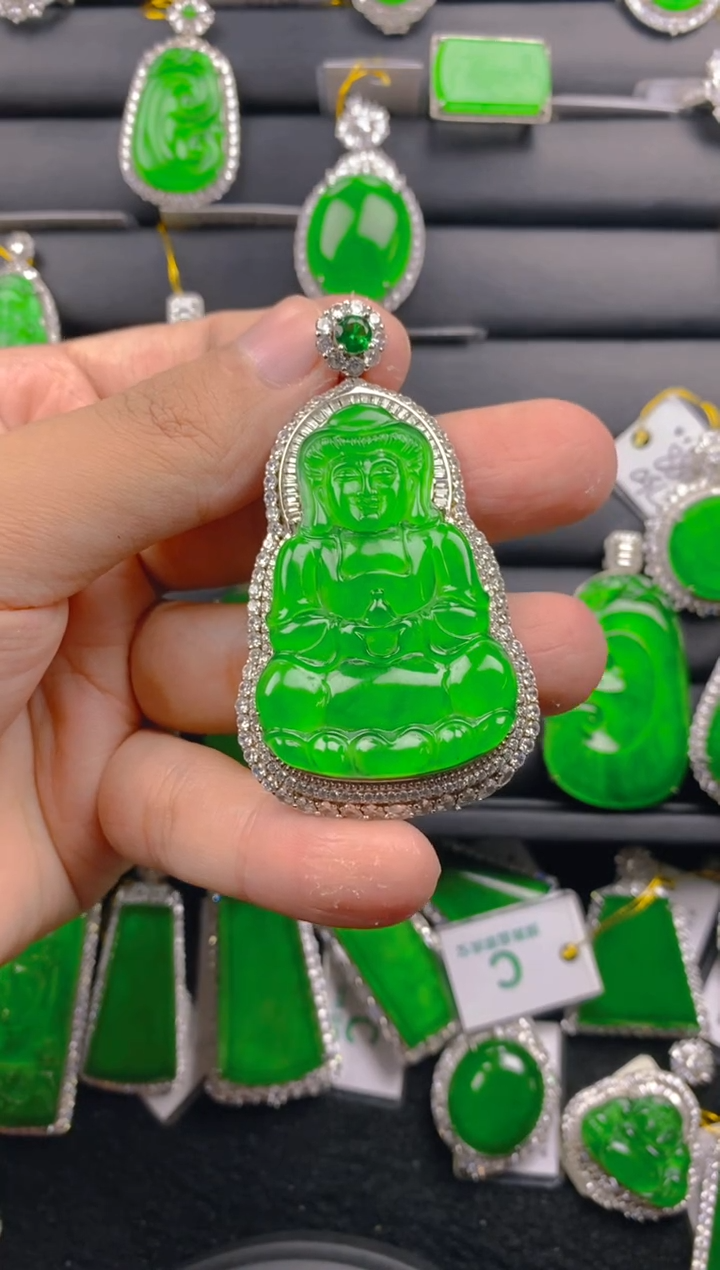 【闪购商品】翡翠颈饰银S925镶嵌11111111