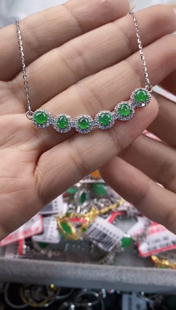 银S925镶嵌戒指翡翠333---4