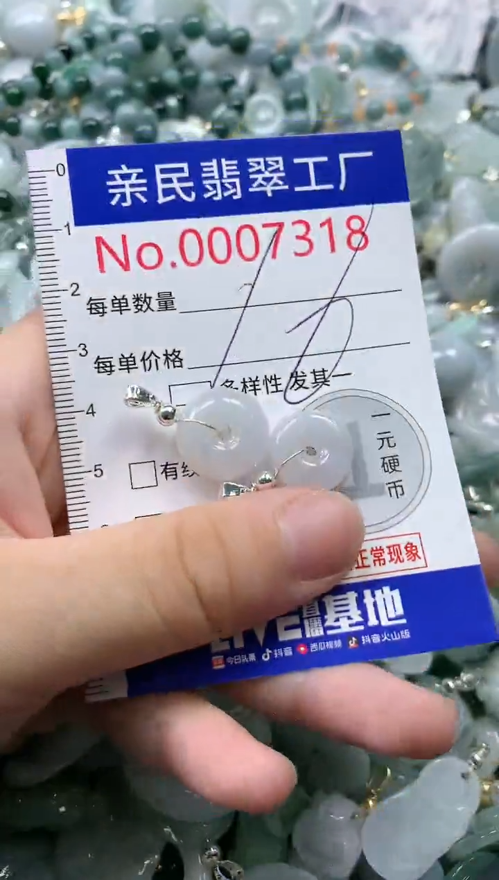 翡翠未镶嵌吊坠(不含链)7318