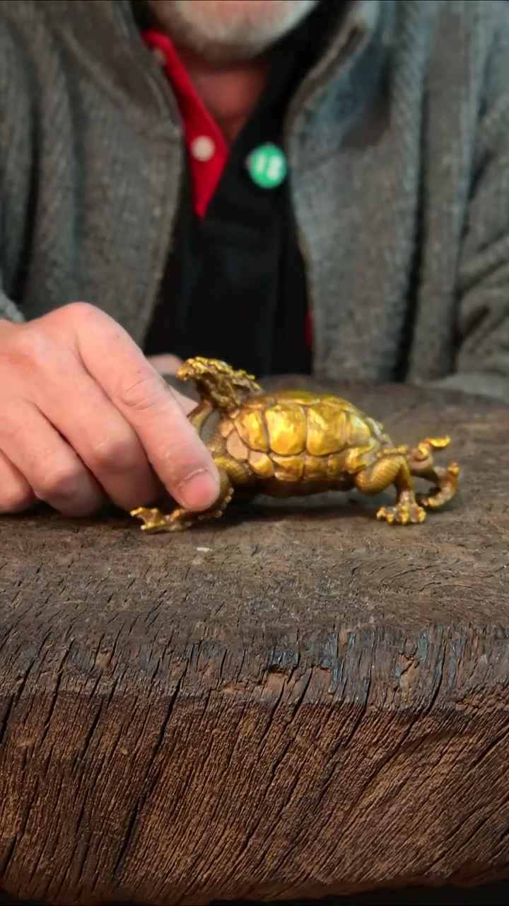 黄铜S****d福寿龙龟        