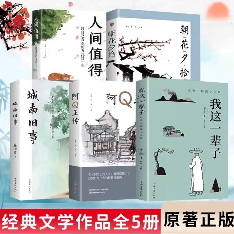 正版 断舍离人间值得朝花夕拾城南旧事阿Q正传我这一辈子人间小满