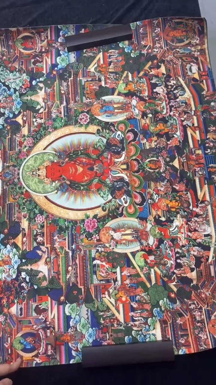 装裱画精美唐卡艺术绘画作品