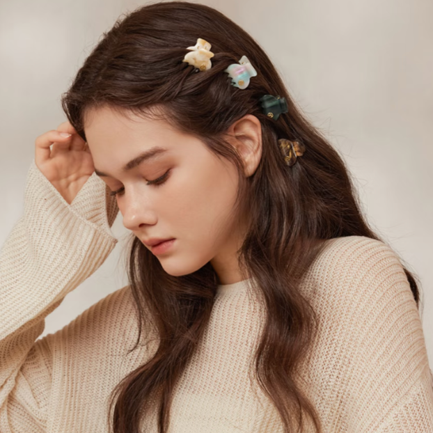 【揽季】【小抓夹】时尚高级甜美百搭公主头版扎发丸子头小抓夹