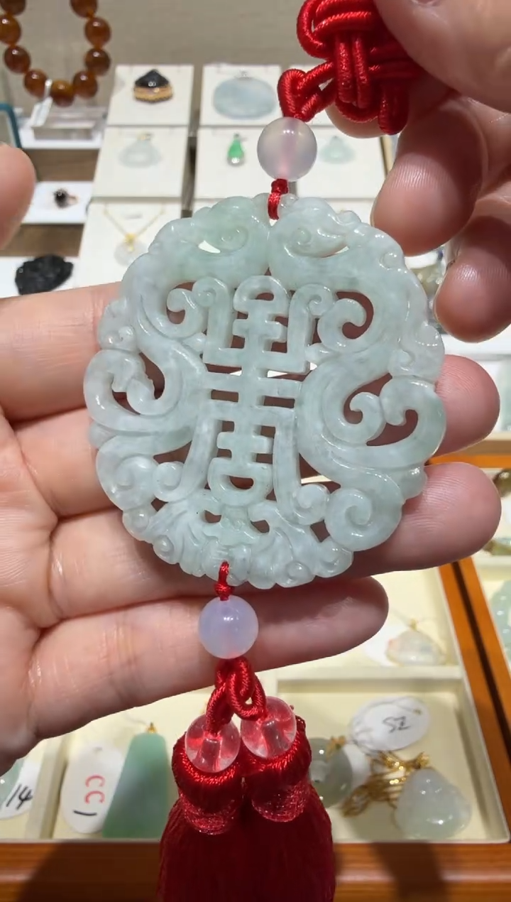 未镶嵌挂件翡翠A货翡翠多样性车挂发一件