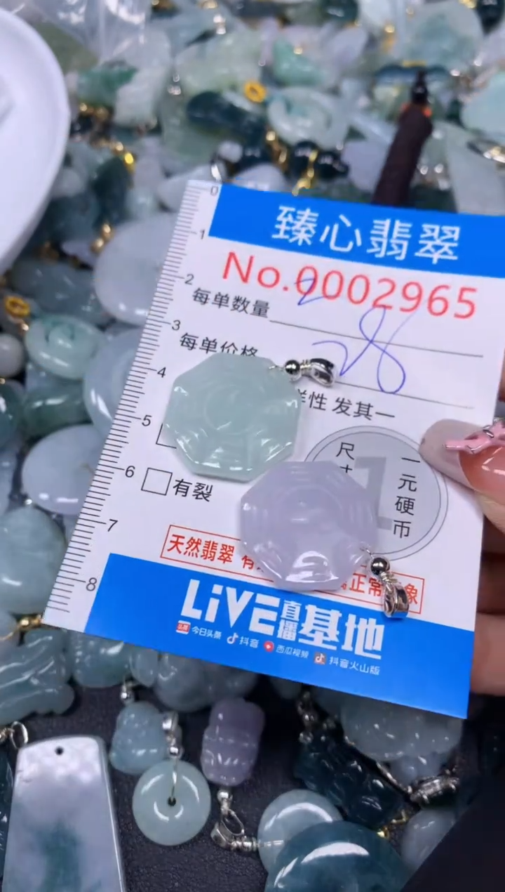 【闪购商品】翡翠颈饰未镶嵌含绳0002965