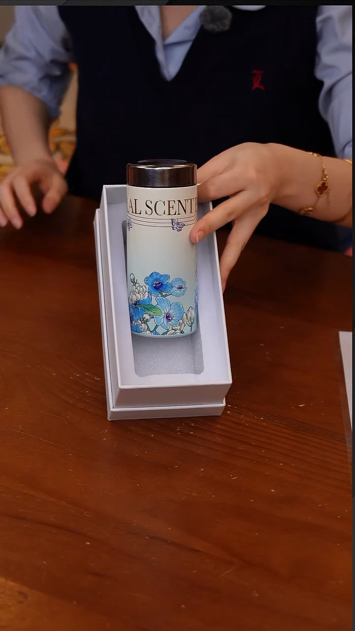 陶10-纯钛保温杯咖啡杯口袋杯200ml -雅韵蓝