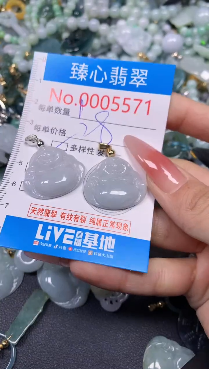 【闪购商品】翡翠颈饰未镶嵌含绳0005571