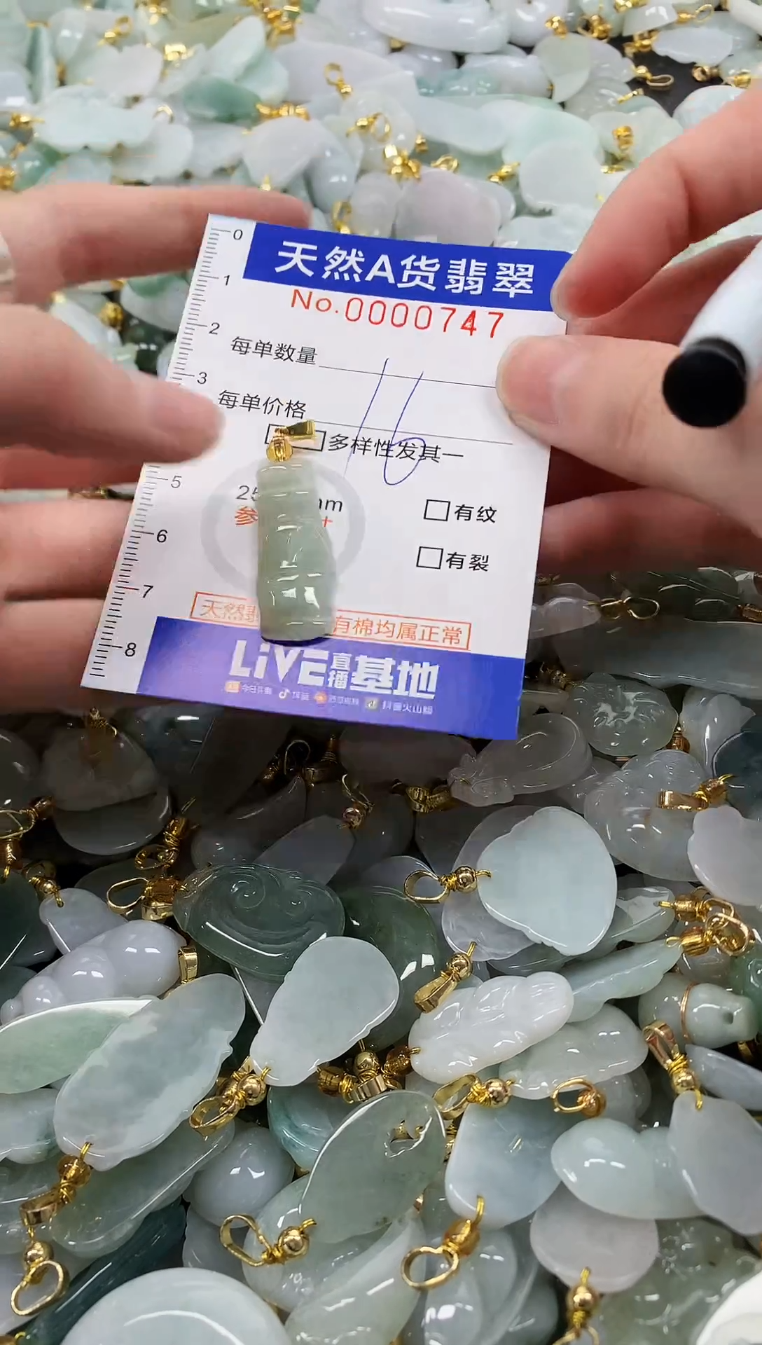 颈饰未镶嵌翡翠天然a货翡翠