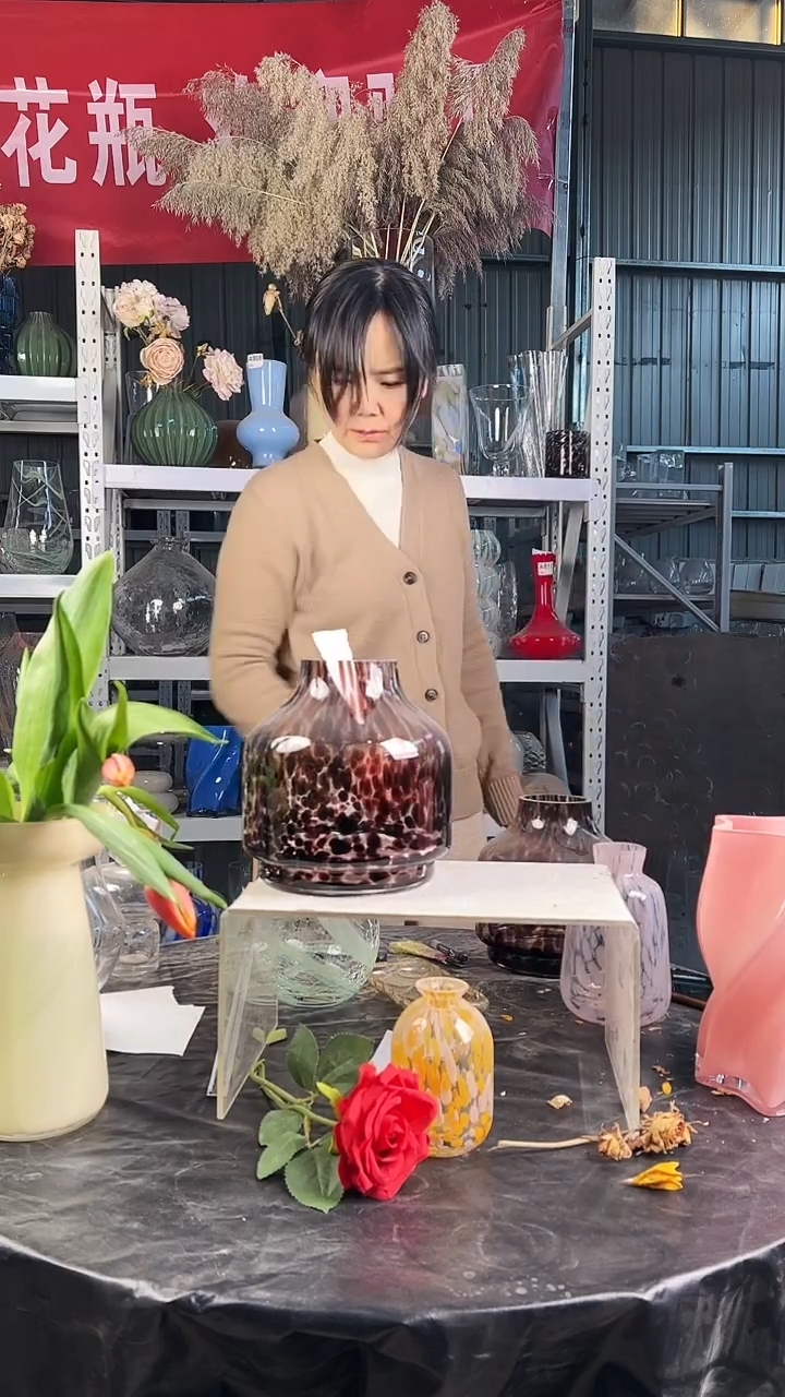 瑕疵玻璃花瓶摆036